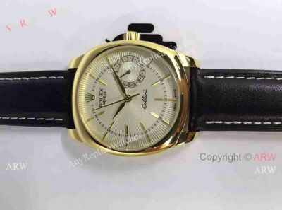 New Replica Rolex Cellini watch Gold Case Silver Dial Swiss Grade